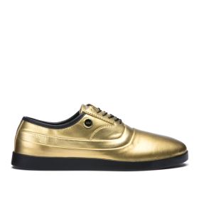 Mens Supra Skate Shoes GRECO Gold/Black | AU-14487